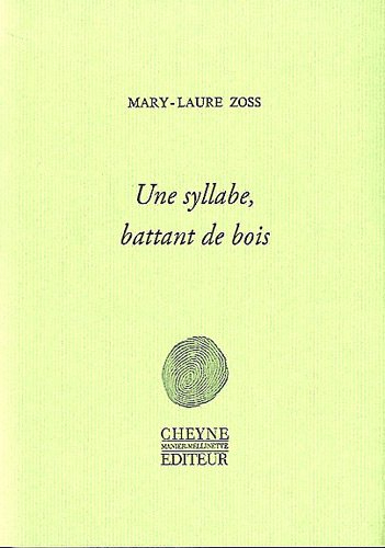 Une syllabe : battant de bois