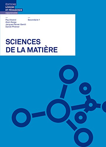 Sciences de la matière : secondaire 1