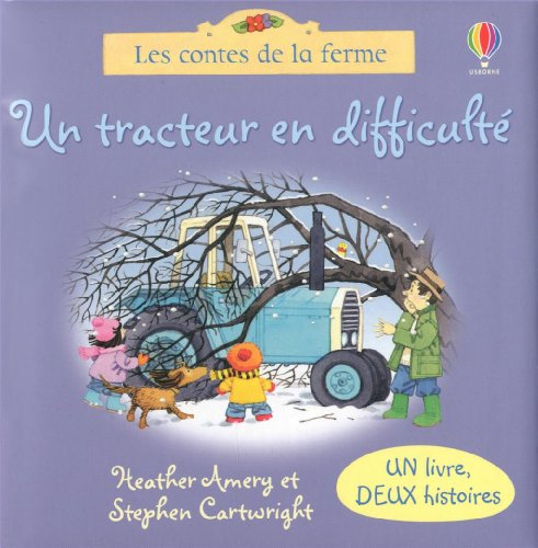Un tracteur en difficulté. Le chaton a disparu