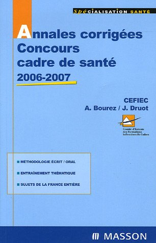 Annales corrigées, concours cadre de santé 2006-2007