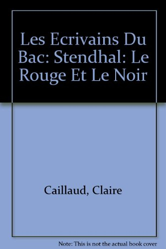 Stendhal, Le Rouge et le noir