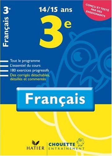 Français 3e, 14-15 ans