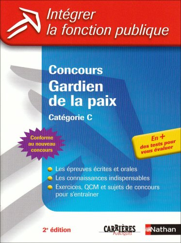 Concours gardien de la paix : catégorie C