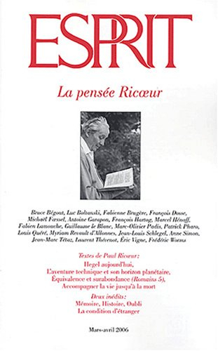 Esprit, n° 323. La pensée Ricoeur