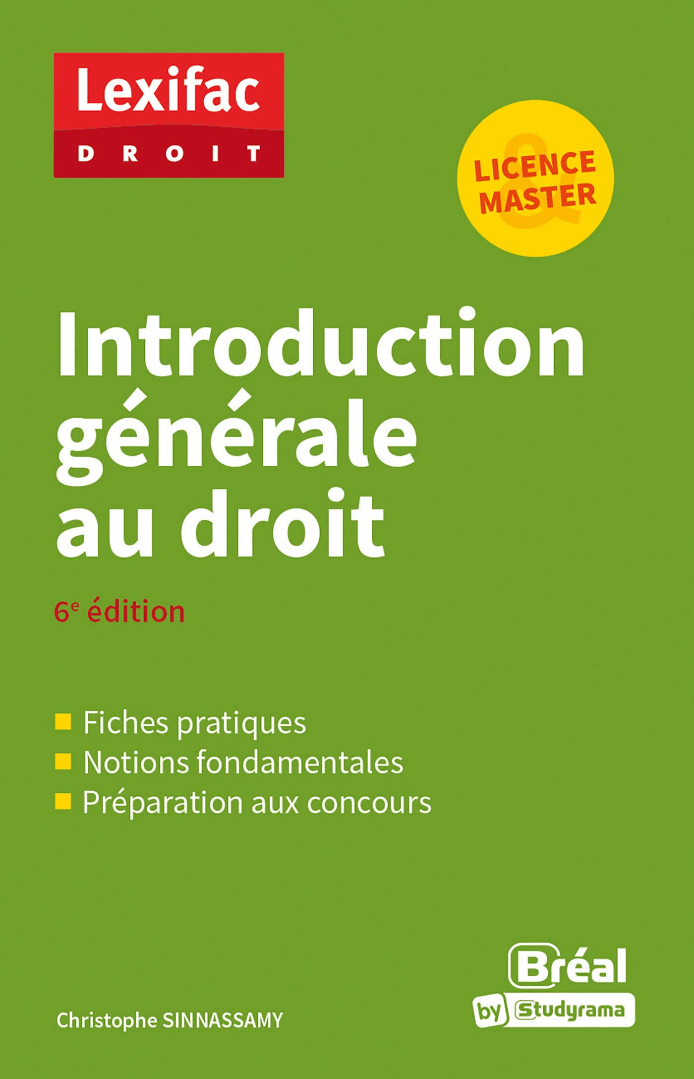 Introduction générale au droit : licence & master