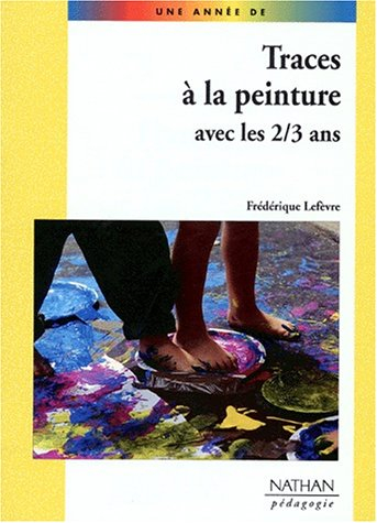 Traces à la peinture avec les 2-3 ans