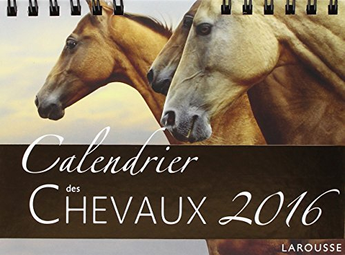 Calendrier 2016 des chevaux