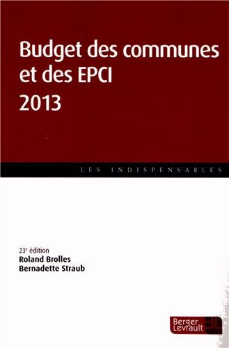 Budget des communes et des EPCI 2013