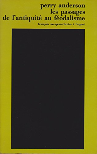 les passages de l'antiquité au féodalisme