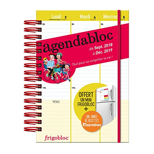 Agendabloc : de sept. 2018 à déc. 2019 : tout pour simplifier la vie !
