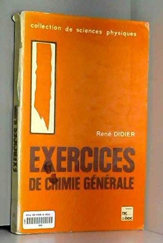 exercices de chimie generale