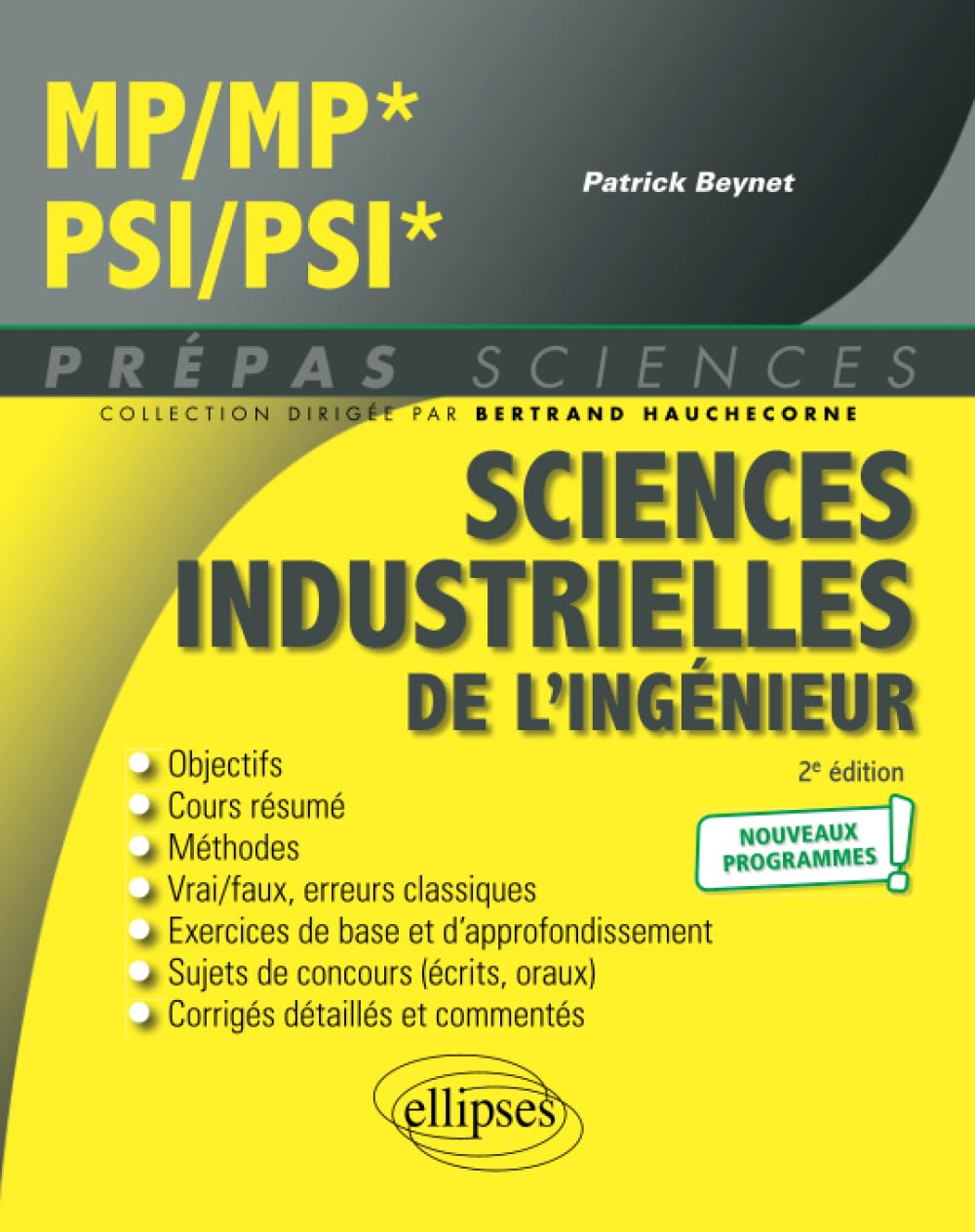 Sciences industrielles de l'ingénieur MP, MP*, PSI, PSI* : nouveaux programmes
