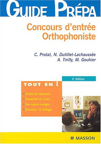 Concours d'entrée orthophonistes