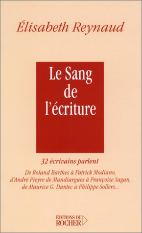 le sang de l'écriture