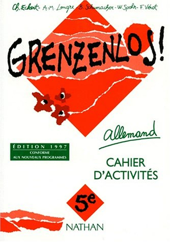 Grenzenlos ! Allemand 5e : cahier d'activités