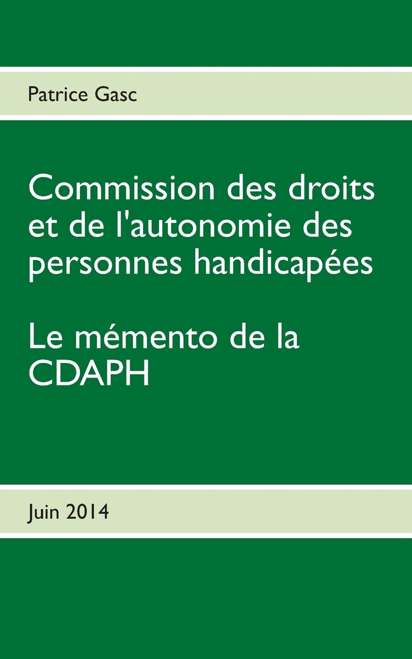 Le mémento de la CDAPH