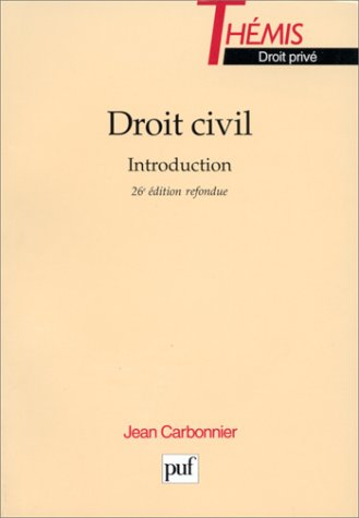 Droit civil : introduction