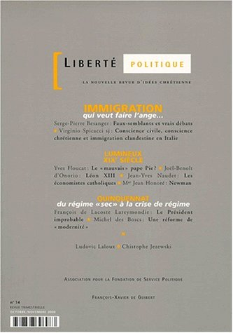 Liberté politique, n° 14. Immigration : qui veut faire l'ange...