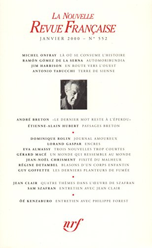 Nouvelle revue française, n° 552