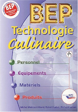 technologie culinaire bep
