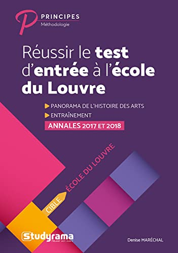 Réussir le concours d'entrée en premier cycle de l'école du Louvre : annales 2017 et 2018, panorama 