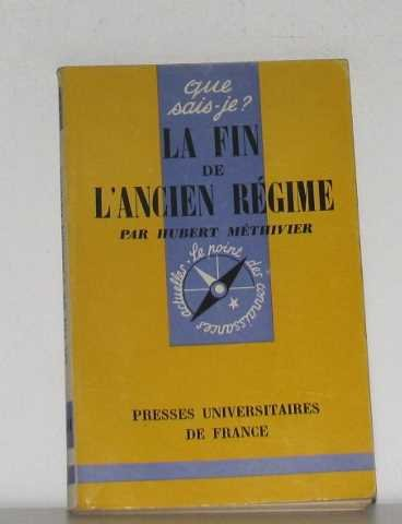 la fin de l'ancien régime