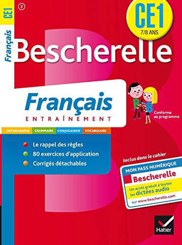 Bescherelle exercices français CE1, 7-8 ans