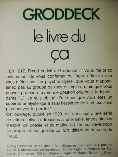 le livre du ça