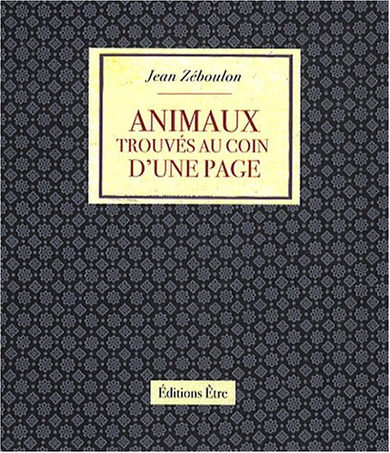 Animaux trouvés au coin d'une page