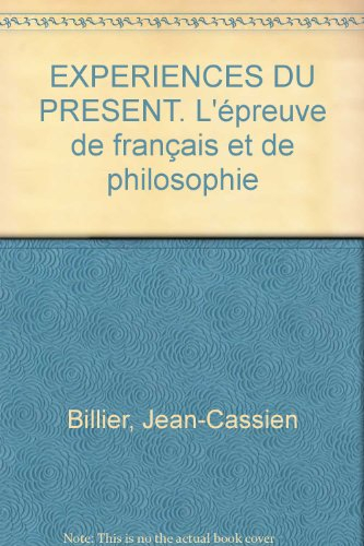Expériences du présent