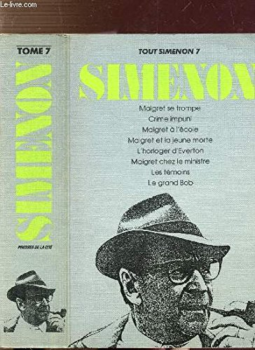 tout simenon, tome 1 : oeuvre romanesque