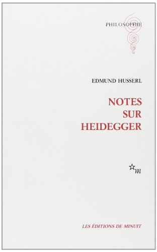 Notes sur Heidegger