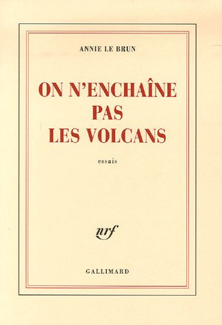 On n'enchaîne pas les volcans : essais