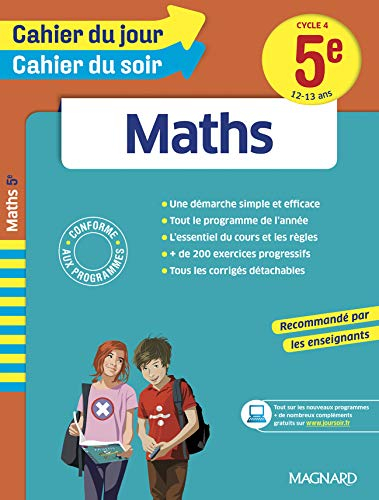 Maths 5e, cycle 4, 12-13 ans : nouveaux programmes 2016