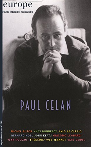 Europe, n° 1049-1050. Paul Celan