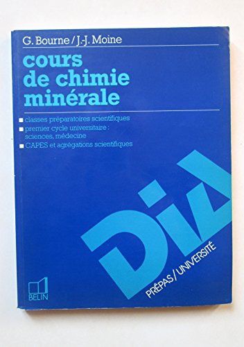 Cours de chimie minérale