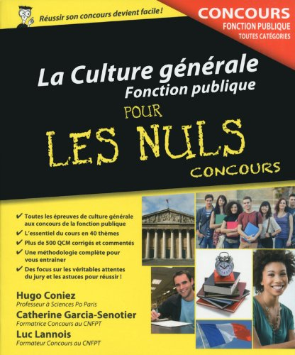 La culture générale fonction publique pour les nuls : concours