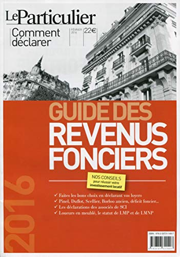 Guide des revenus fonciers : impôts 2016