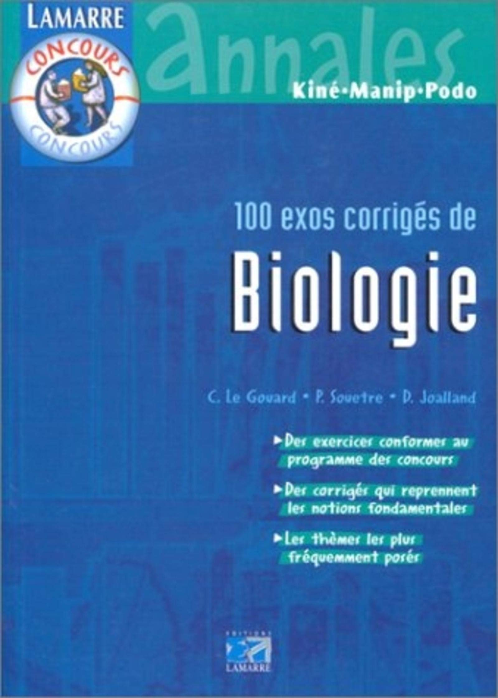 100 exos corrigés de biologie