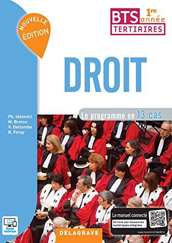 Droit BTS tertiaires 1re année : le programme en 13 cas
