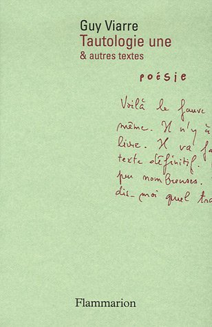 Tautologie une. Le museau mis. Devant le temps