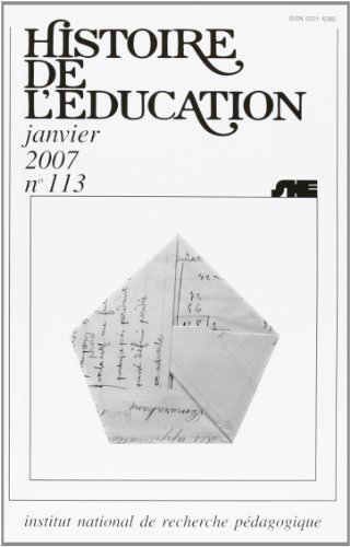 Histoire de l'éducation, n° 113