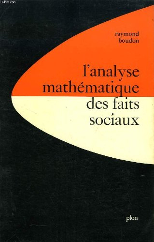 l'analyse mathematique des faits sociaux