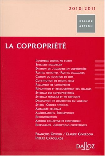 La copropriété 2010-2011