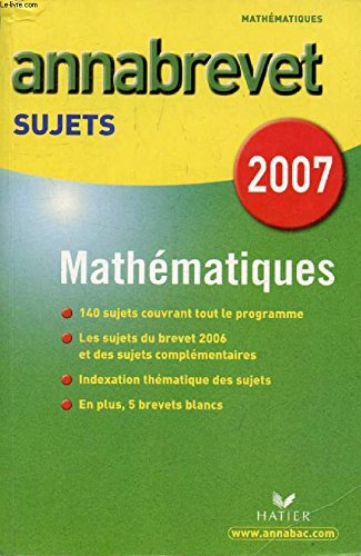 annabrevet sujets 2000 - mathématiques