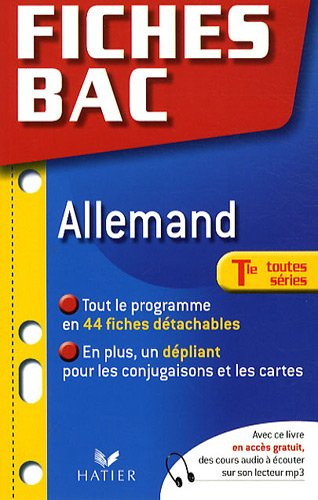 Allemand, Tle toutes séries