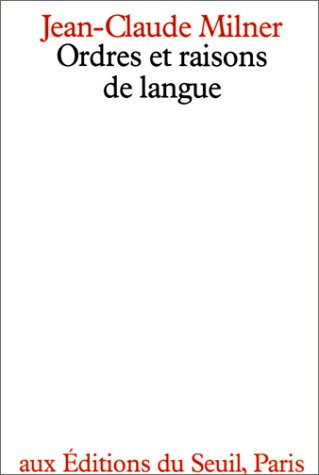 Ordres et raisons de langue