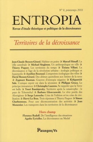 Entropia, n° 8. Territoires de la décroissance