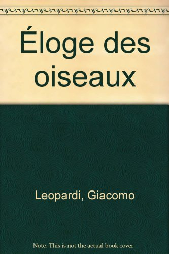 Eloge des oiseaux