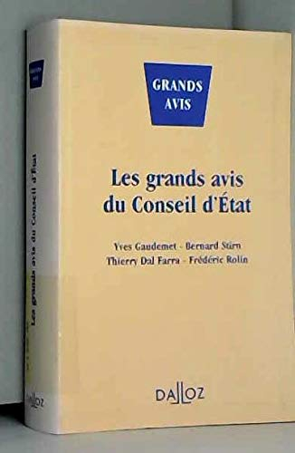 Les grands avis du Conseil d'Etat